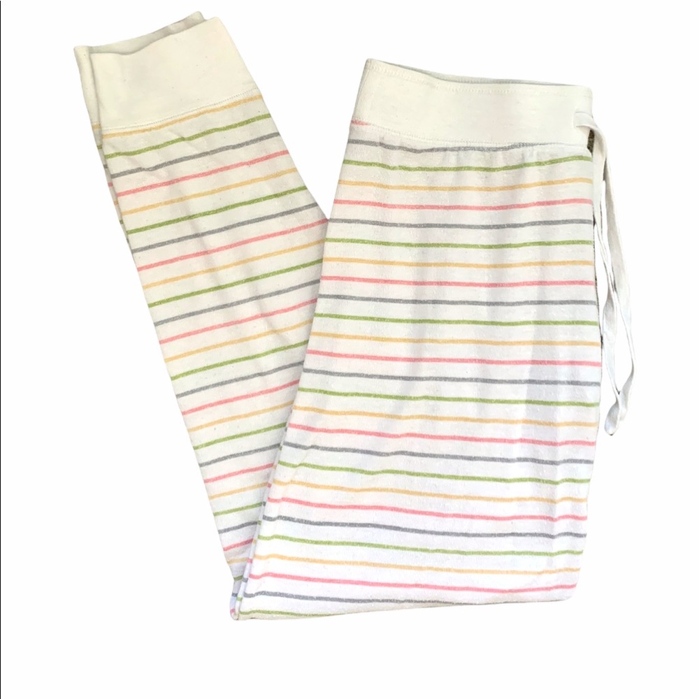 PJ Salvage Multi Colored Stripe Jogger Lounge Pants. Sz Small.